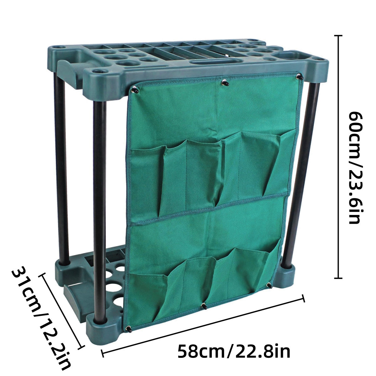 Hacienda Garden Tool Storage Rack Organiser Shed Utility Indoor Outdoor