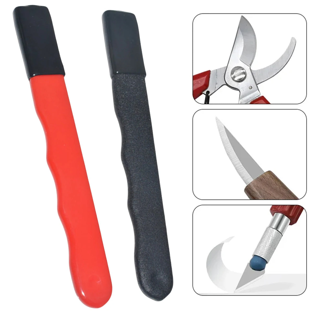 5PCS Handheld Knife Garden Tool Carbide Sharpener Pocket Set