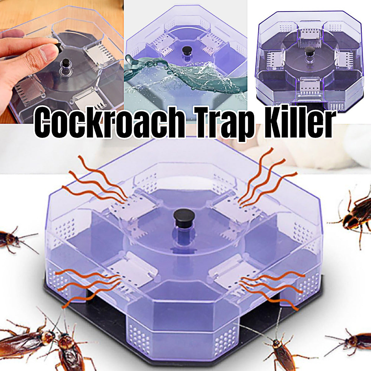 Cockroach Lizard Insect Reusable Non Poison Large Killer Trap Box