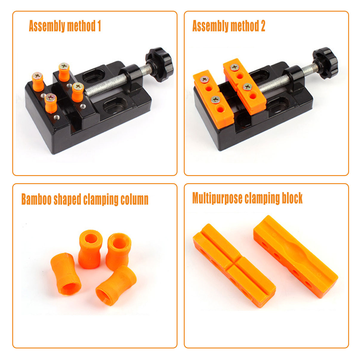 Mini Flat Clamp Table Vise Bench Drill Press Vice DIY Tools