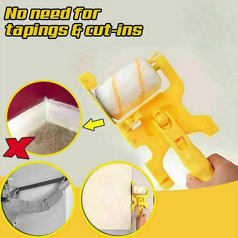 Handheld Paint Edger Roller Brush For Walls Ceilings Baseboards