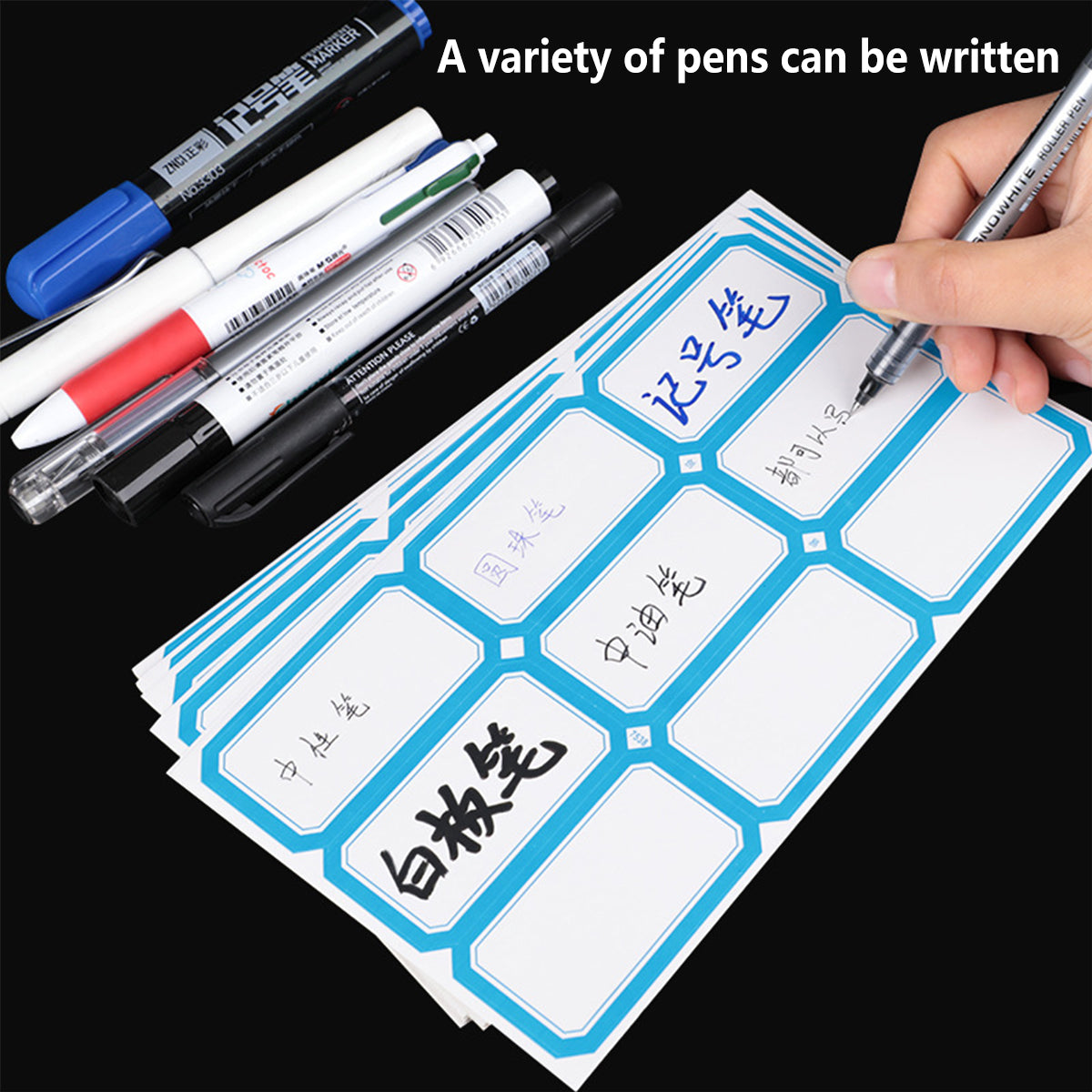 100pcs Self Adhesive Price Stickers Blank Name Number Labels for Inventory