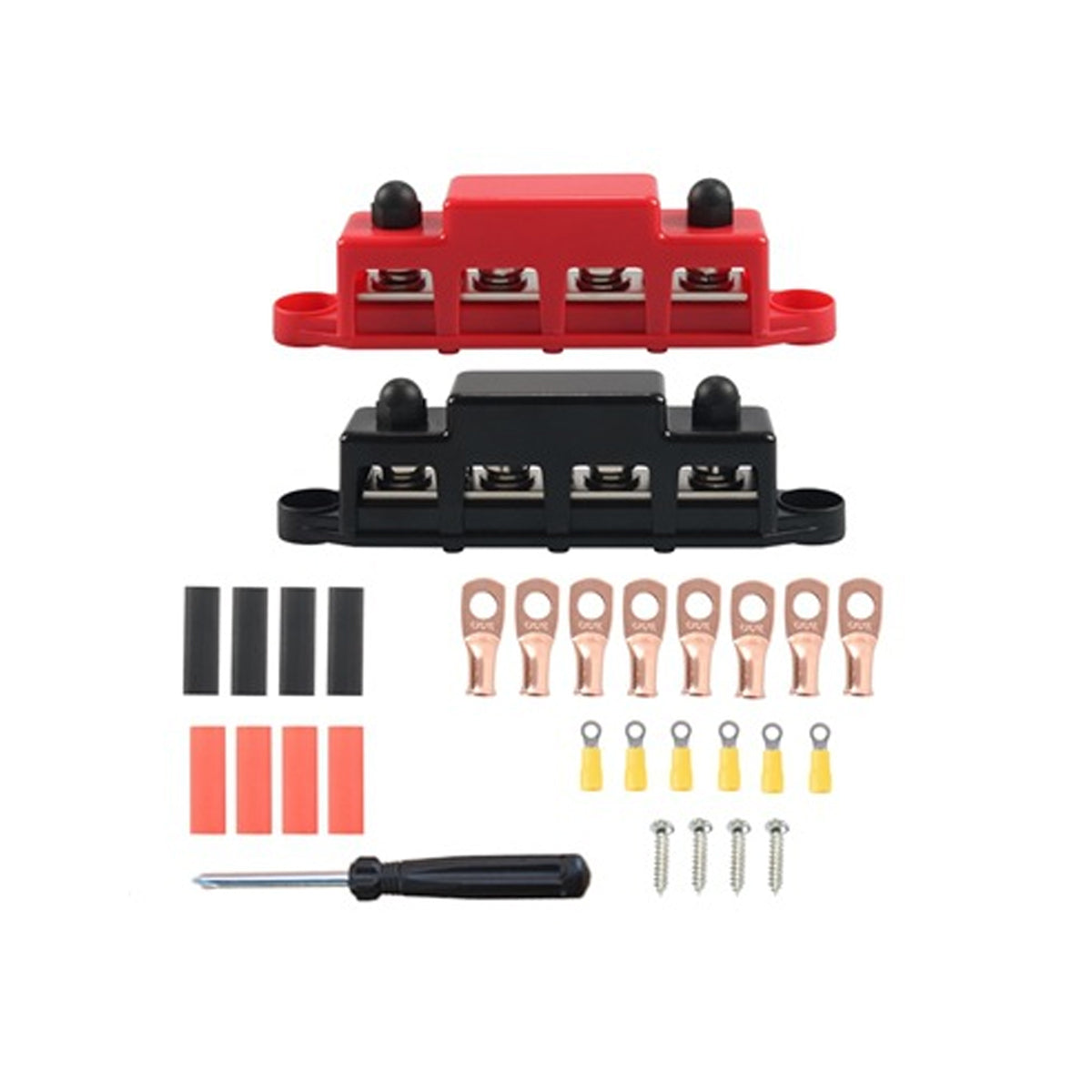 12V M8/M10 Distribution Block Covered Busbar Terminal for Electrical Systems