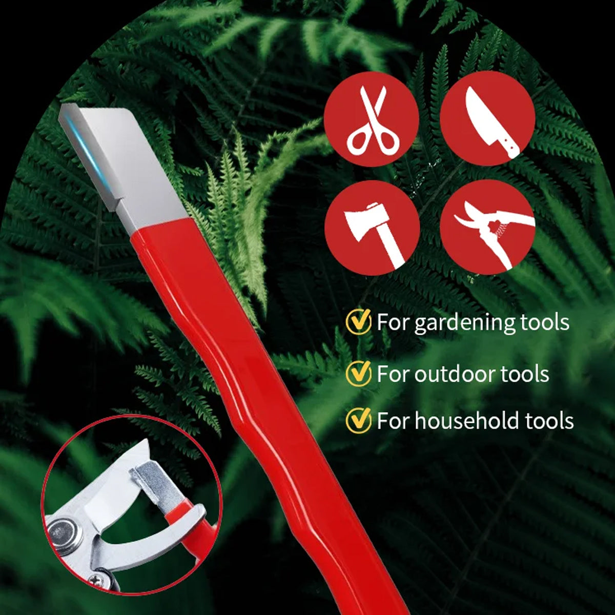 5PCS Handheld Knife Garden Tool Carbide Sharpener Pocket Set