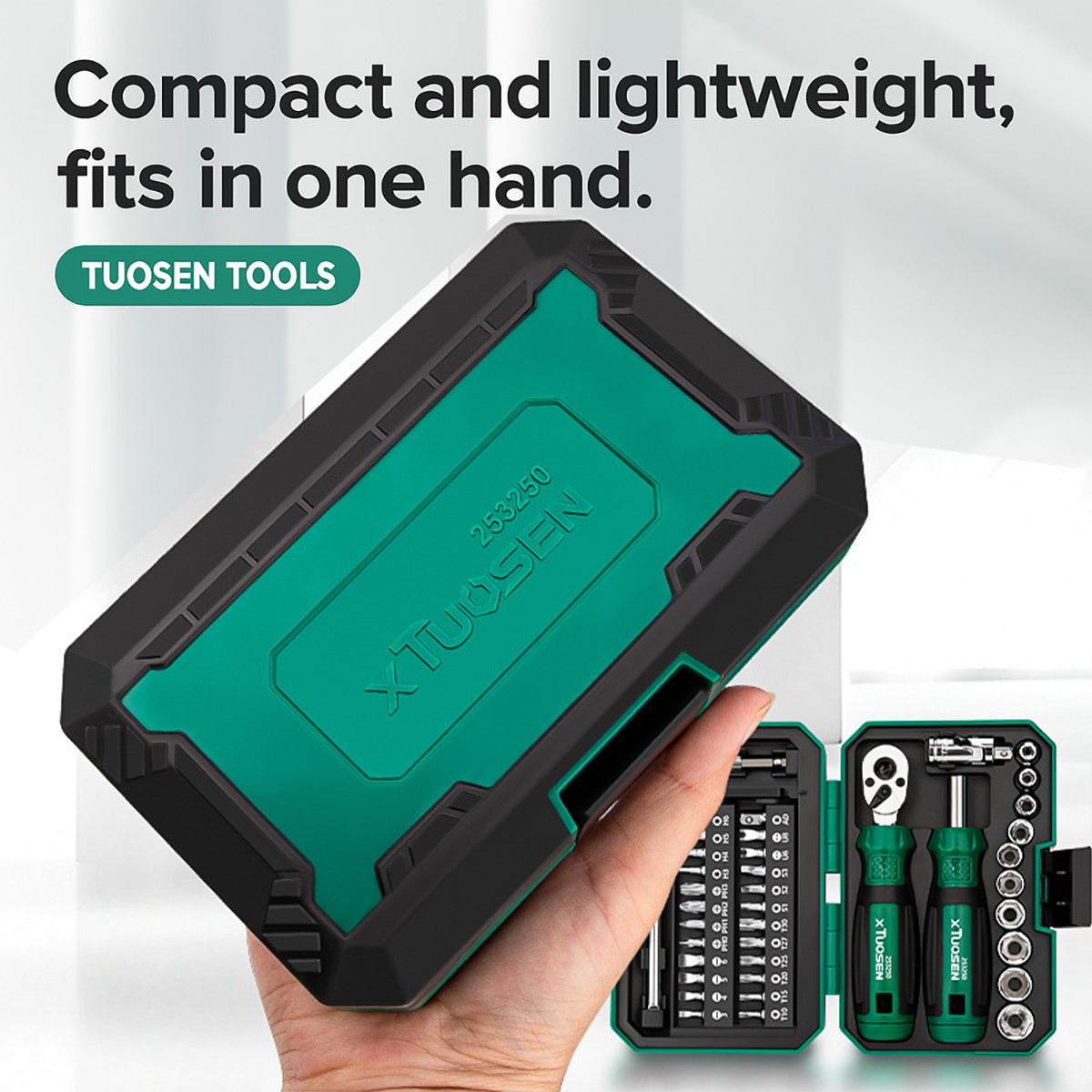 40PCS Portable Ratchet Screwdriver Kit with Magnetic Bit Holder for DIY Repair