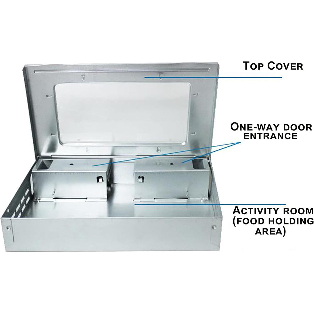 Mouse Trap Bait Box Rodent Control Station Reusable Pest Catcher