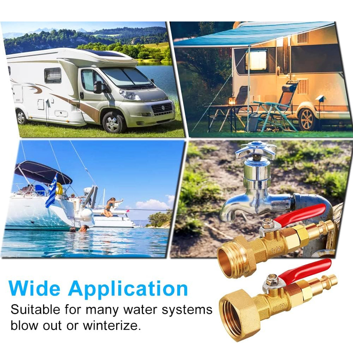 2PCS Antifreeze Winter Joint Tool Durable Brass Water Fittings