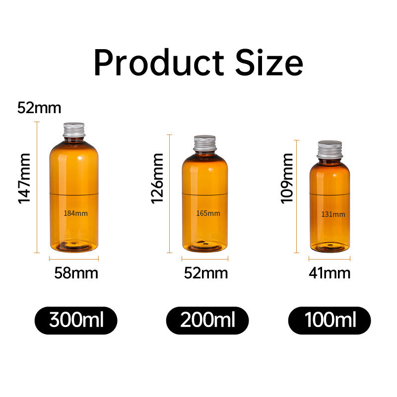 20pcs Travel Cosmetic PET Bottles with Aluminium Lids for Packaging