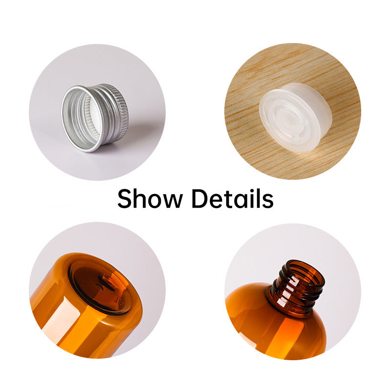 20pcs Travel Cosmetic PET Bottles with Aluminium Lids for Packaging