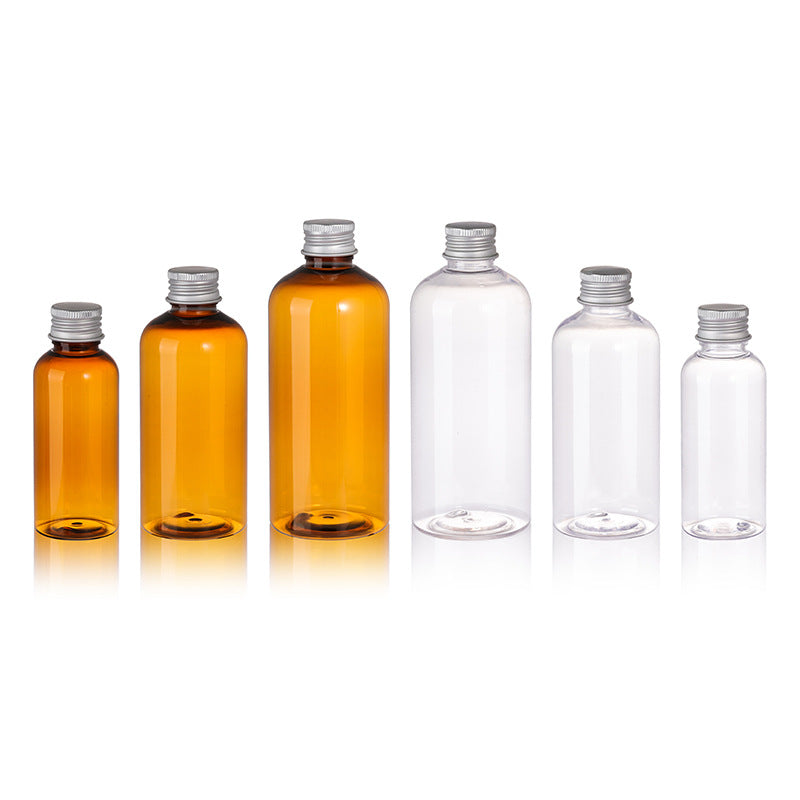 20pcs Travel Cosmetic PET Bottles with Aluminium Lids for Packaging