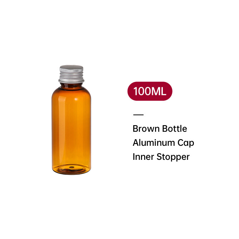 20pcs Travel Cosmetic PET Bottles with Aluminium Lids for Packaging