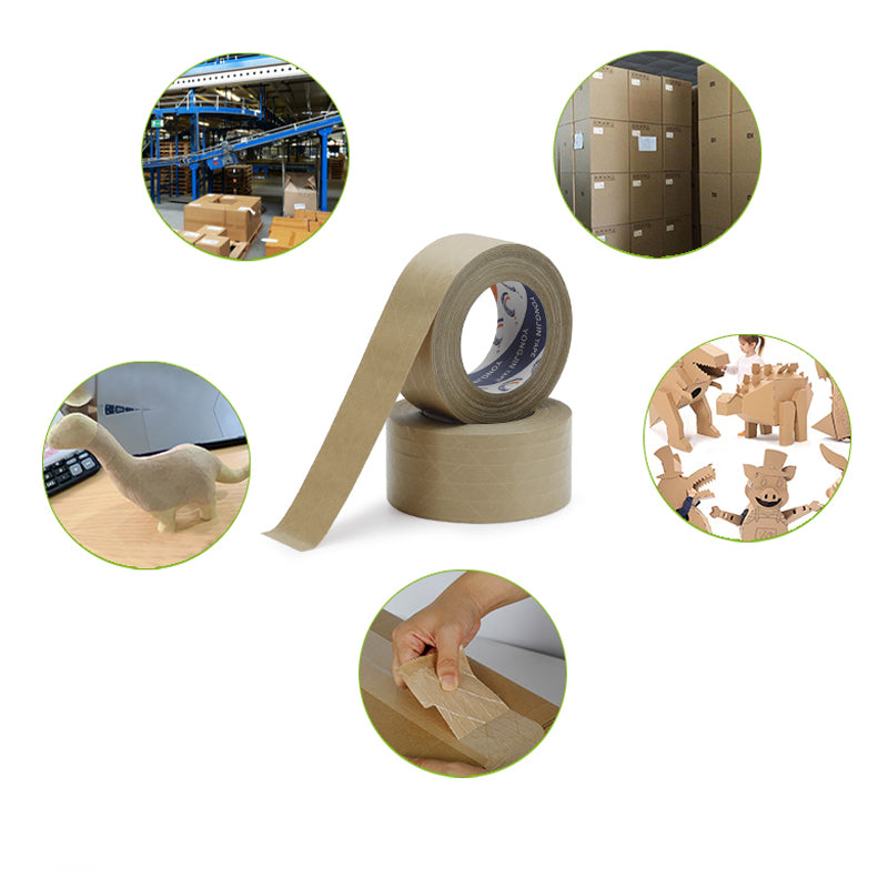 Kraft Paper Packing Tape 36PCS 48mm Self-Adhesive with Thread