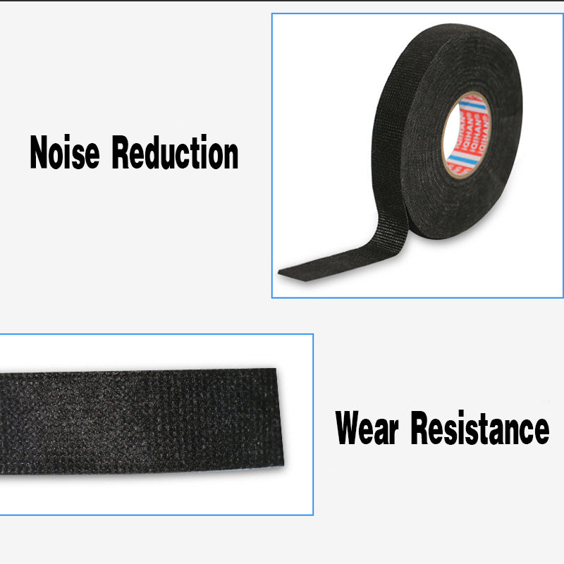 4PCS 19mm x 15M Car Wiring Harness Adhesive Cloth Tape Noise Reduction