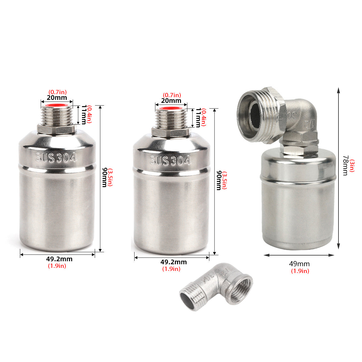 304 Stainless Steel Float Ball Valve Automatic Water Control