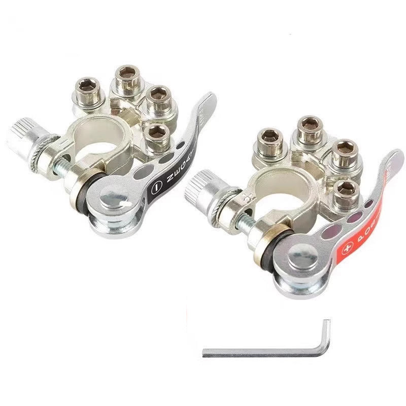 2x 12V 4Way Car Battery Terminal Connectors Clamp