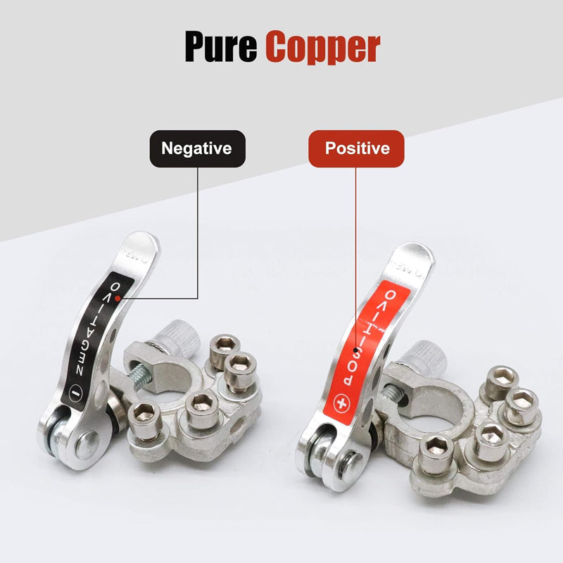 2x 12V 4Way Car Battery Terminal Connectors Clamp