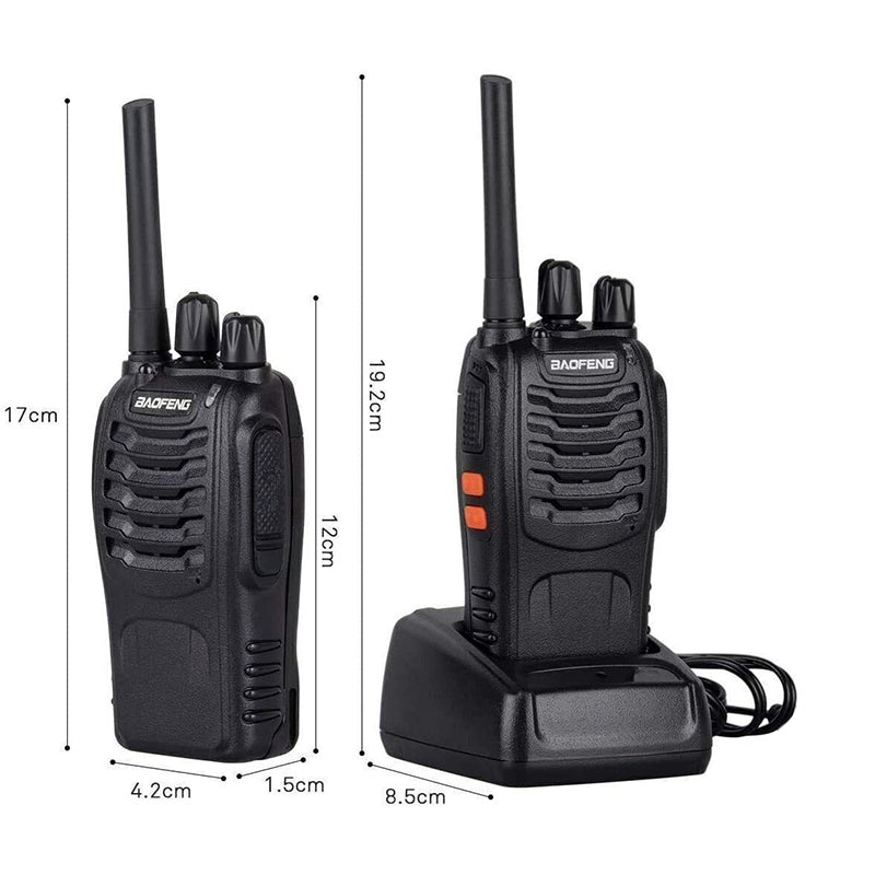 BF-88E Walkie Talkie UHF Two Way Radio 2PCS With Earbuds