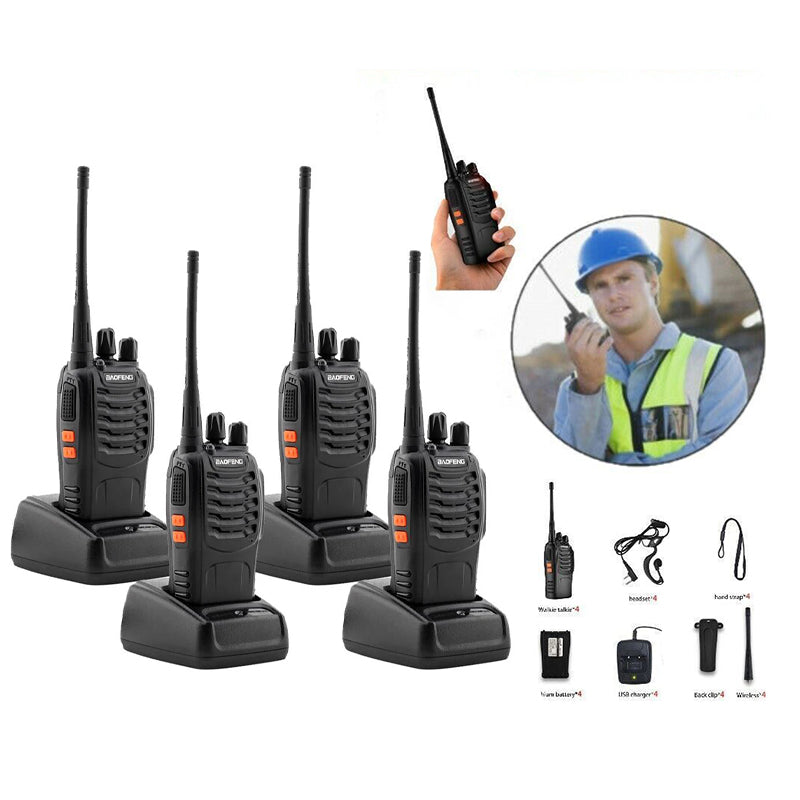 BF-88E Walkie Talkie UHF Two Way Radio 2PCS With Earbuds