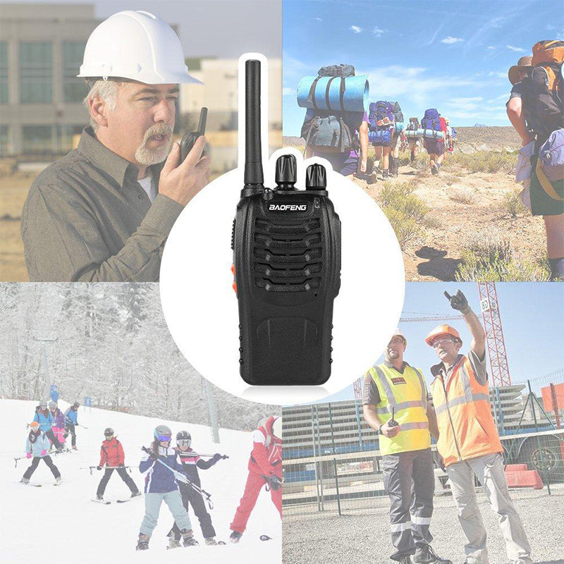 BF-88E Walkie Talkie UHF Two Way Radio 2PCS With Earbuds