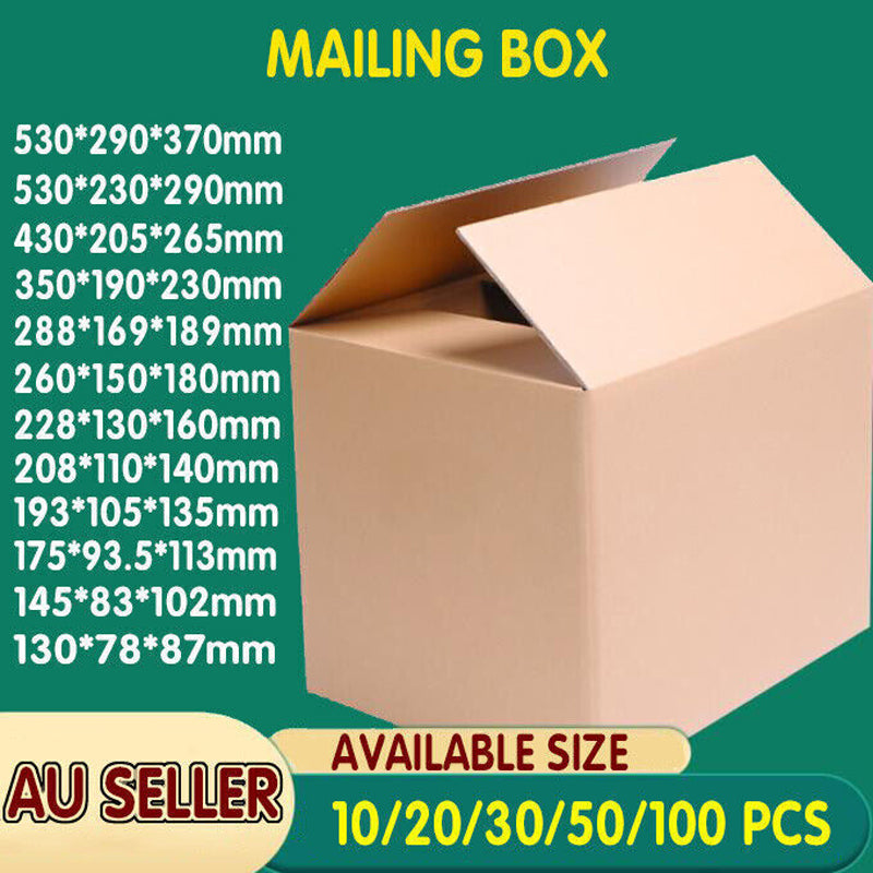 3-Layer Mailing Boxes S/M/L 10-30PCS Cardboard Shipping Carton