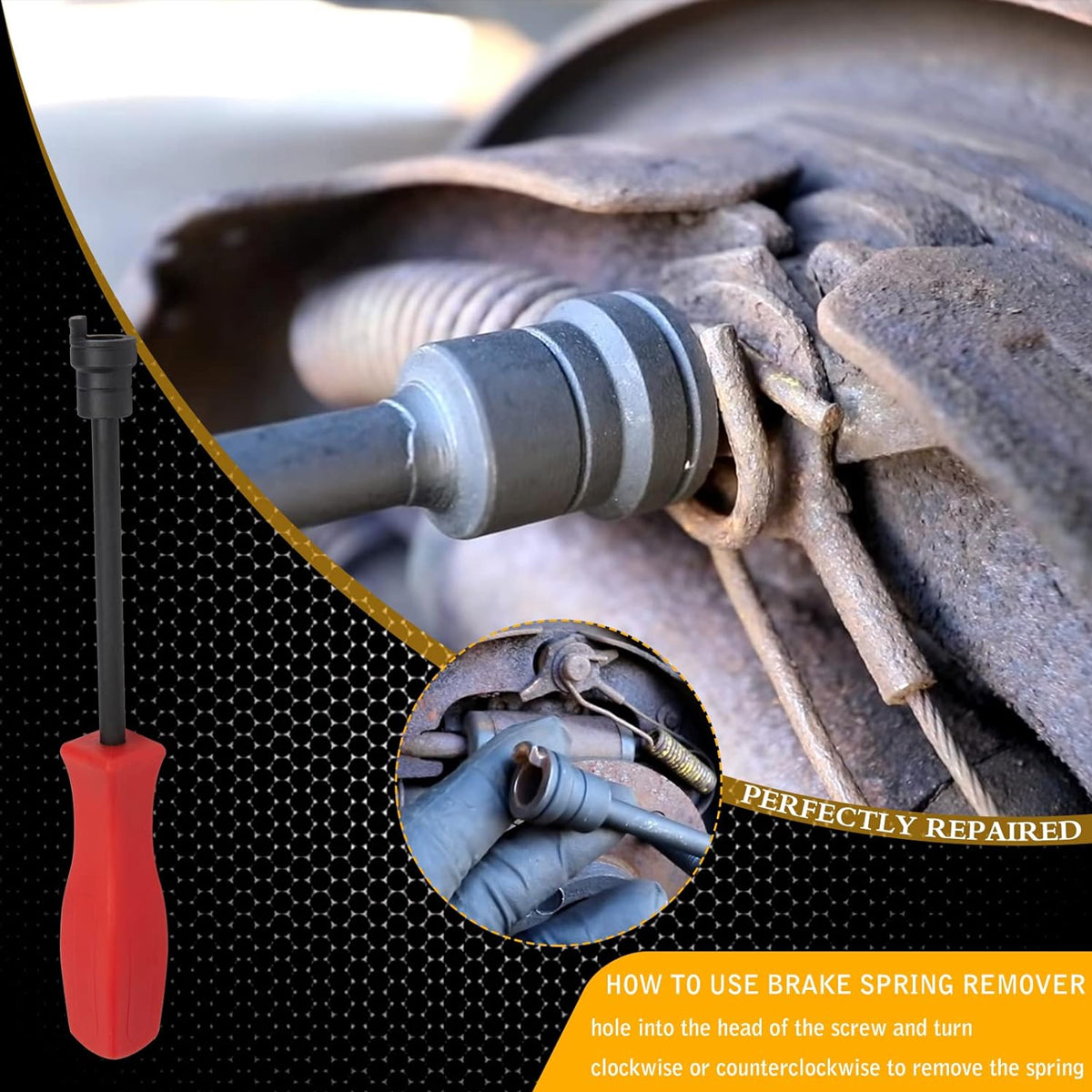 8PCS Brake Repair Tool Set for Pad Caliper and Spring Service