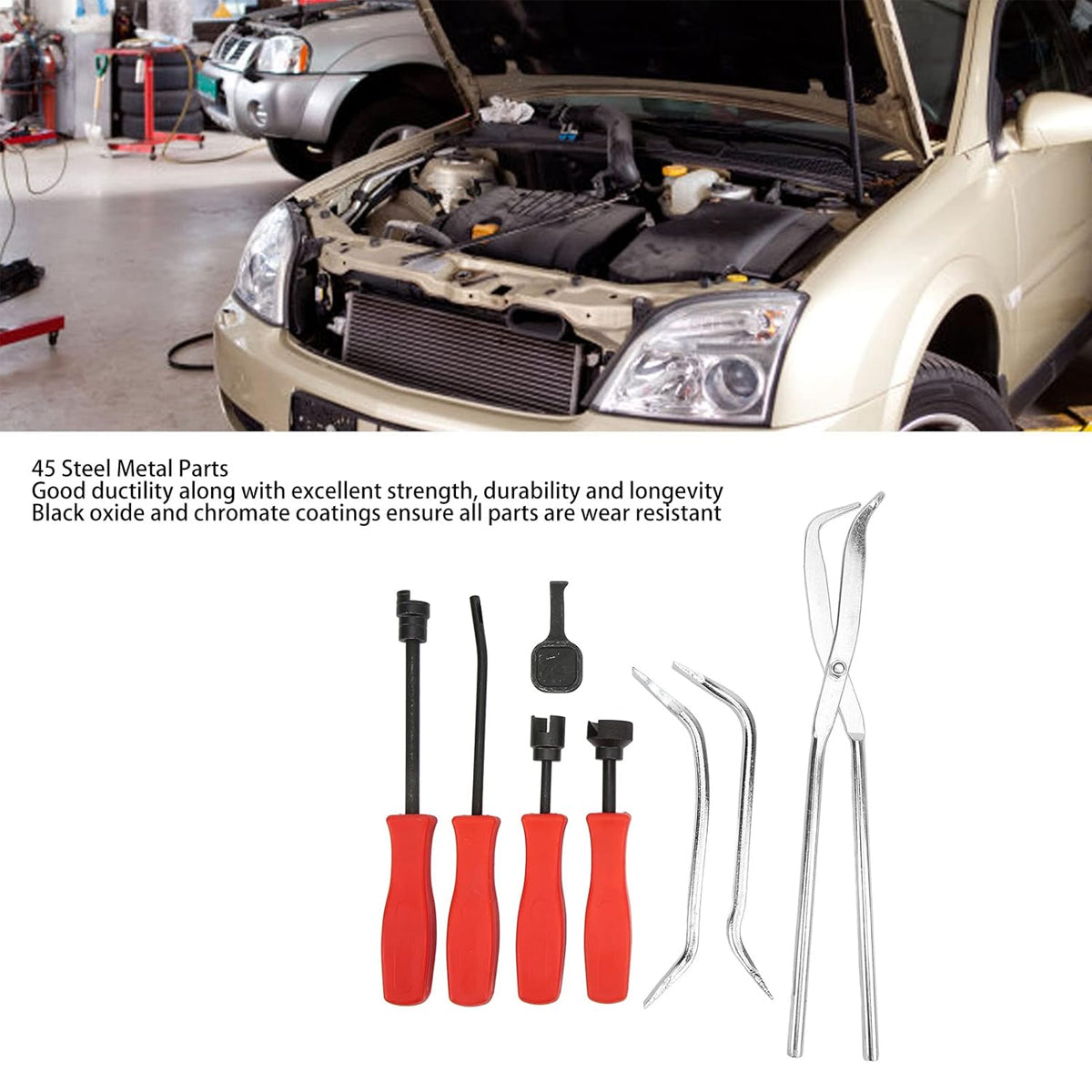 8PCS Brake Repair Tool Set for Pad Caliper and Spring Service