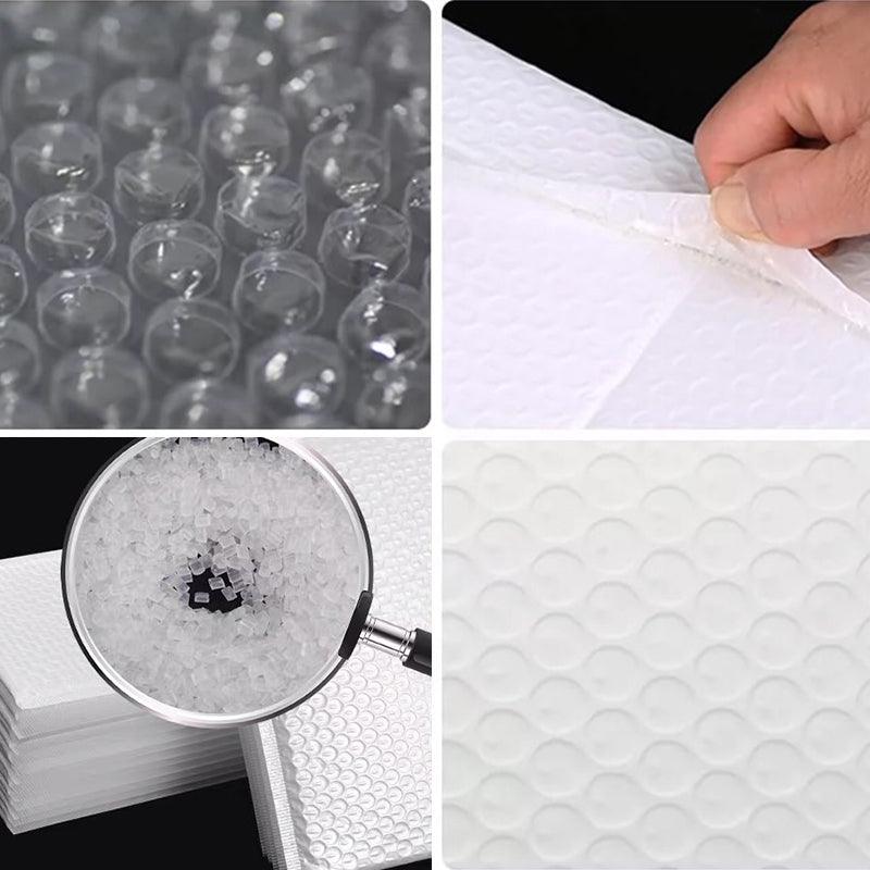 White Poly Bubble Mailer Padded Envelopes Cushioned Satchel