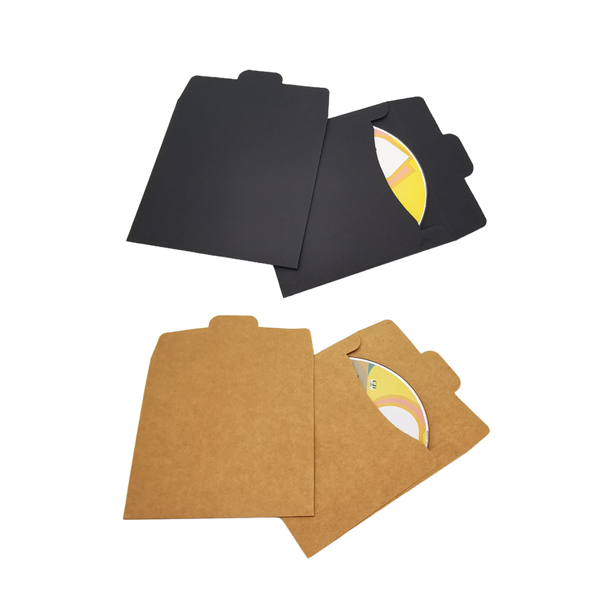 50PCS Kraft Paper CD Envelopes Brown Card Document Holders