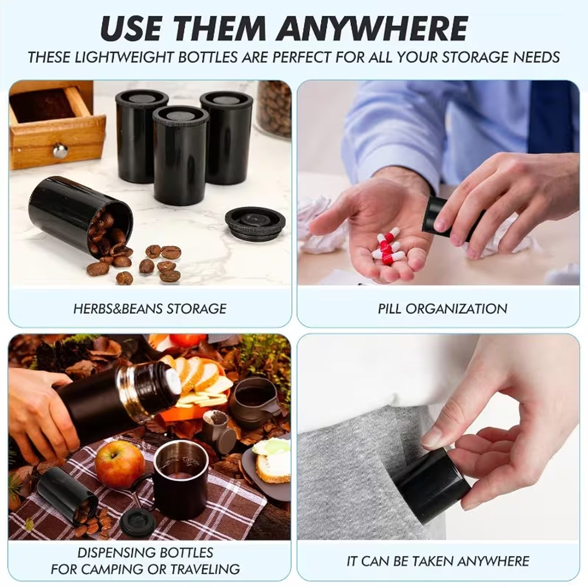 20PCS Mini Plastic Tube Seal Storage Boxes for Warehouse Small Parts