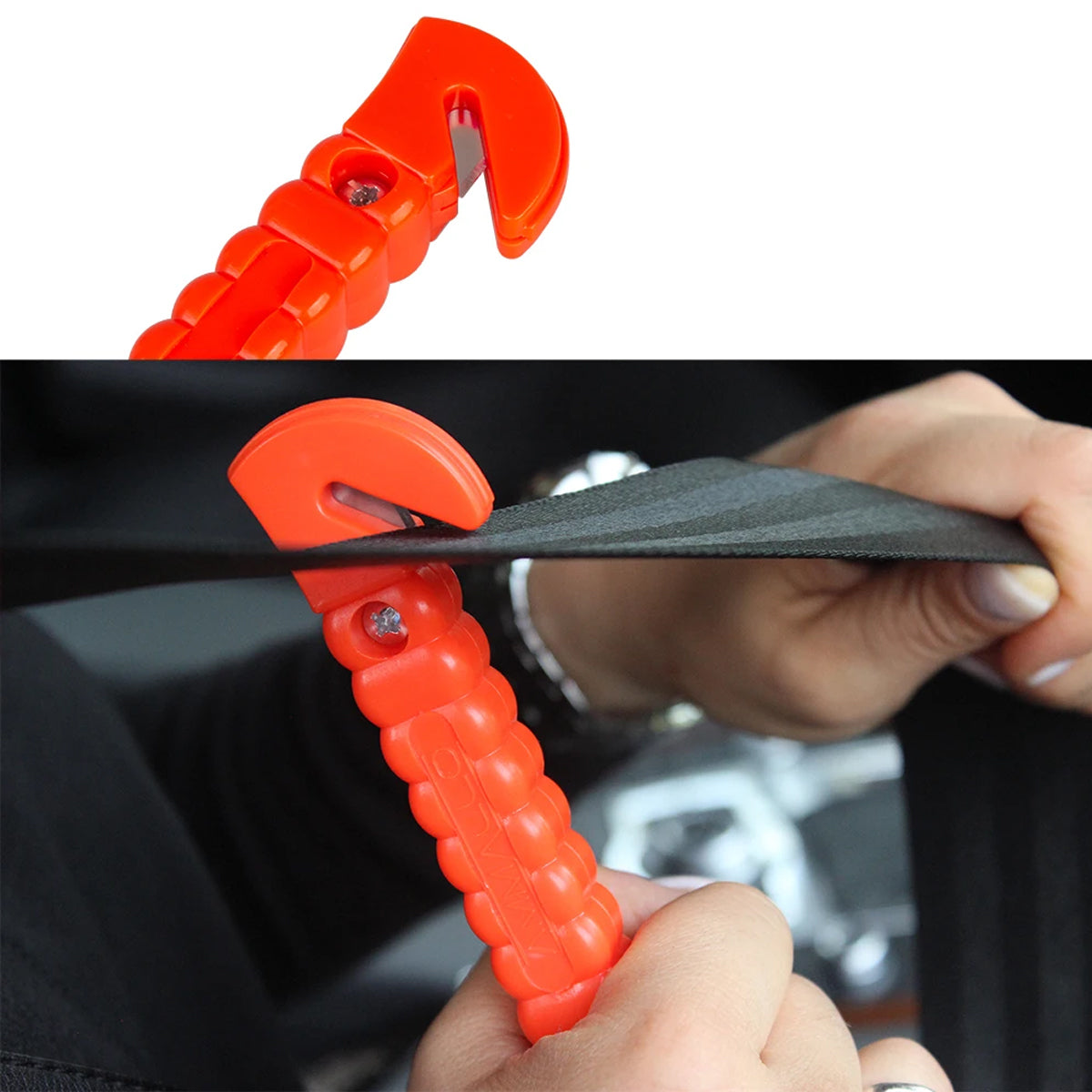 2-Pack Car Safety Hammer Window Breaker Seatbelt Cutter