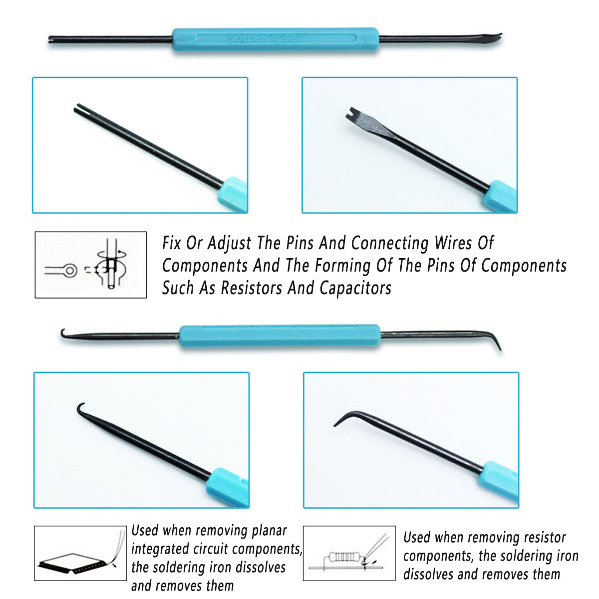 6pcs Soldering Iron Repair Flux Tool Kit for Electronics