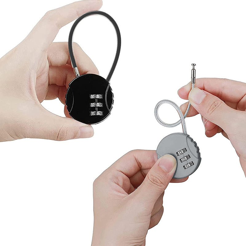 Combination Lock Padlock 3 Digit Security 1PC for Bike Shelves