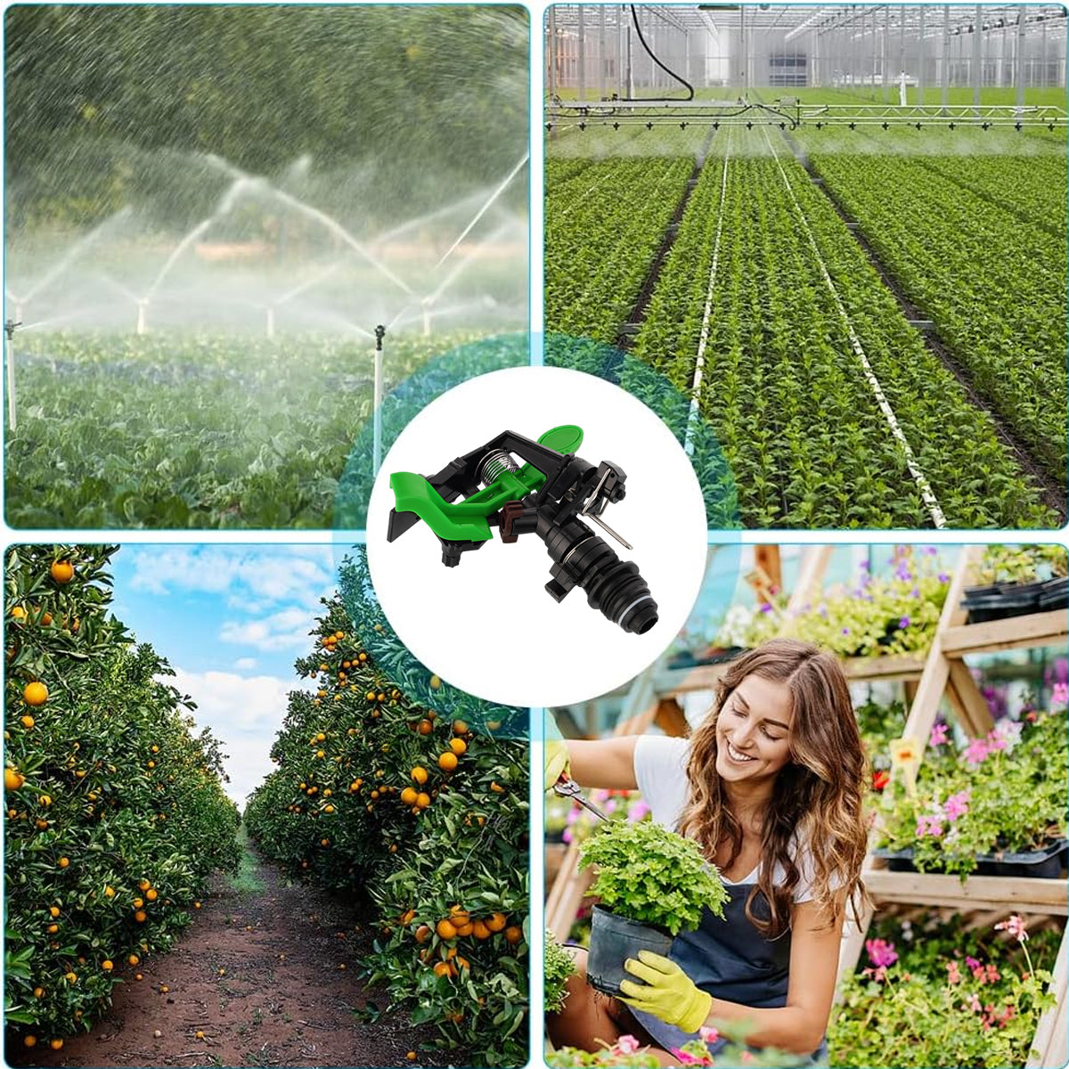 360 Degree Rotating Automatic Rocker Sprinkler for Lawn Garden