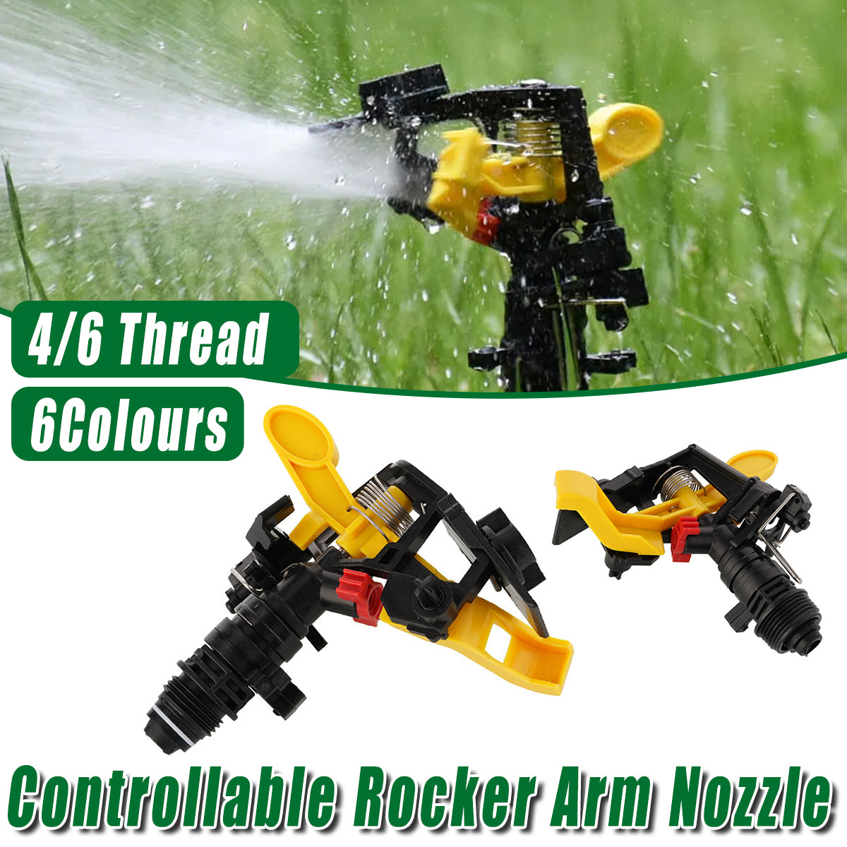 360 Degree Rotating Automatic Rocker Sprinkler for Lawn Garden