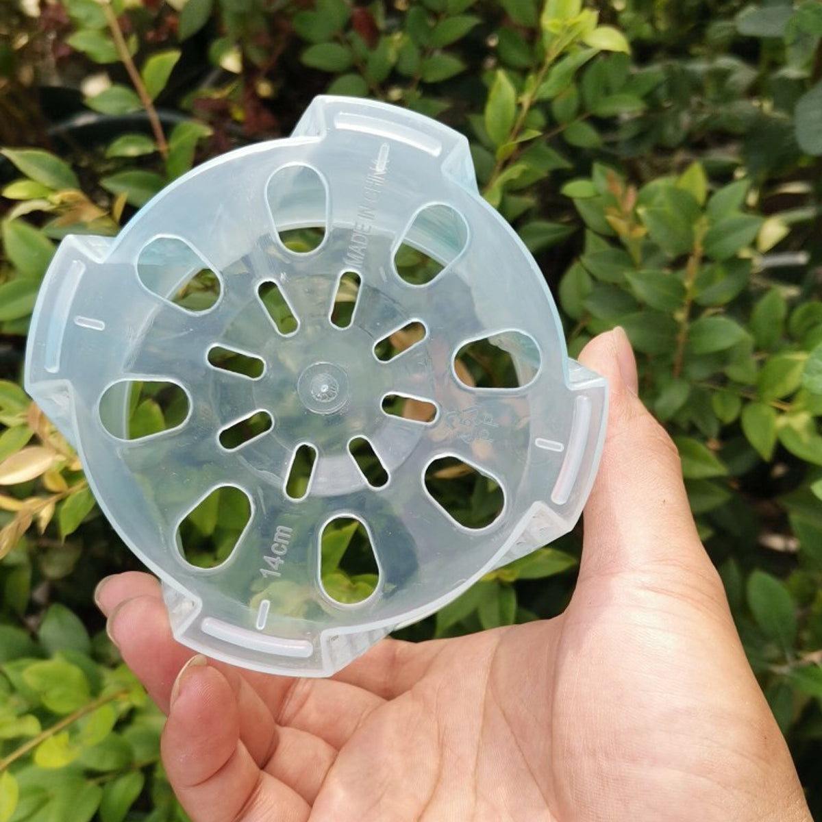 10x Clear Plastic Orchid Pots with Holes for Phalaenopsis