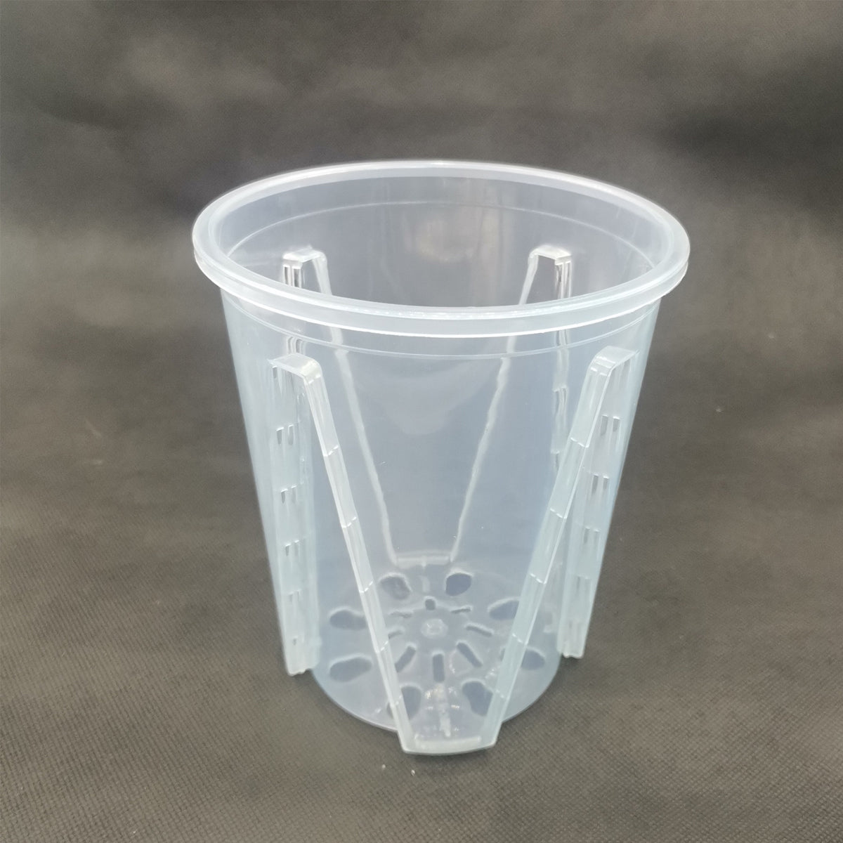 10x Clear Plastic Orchid Pots with Holes for Phalaenopsis