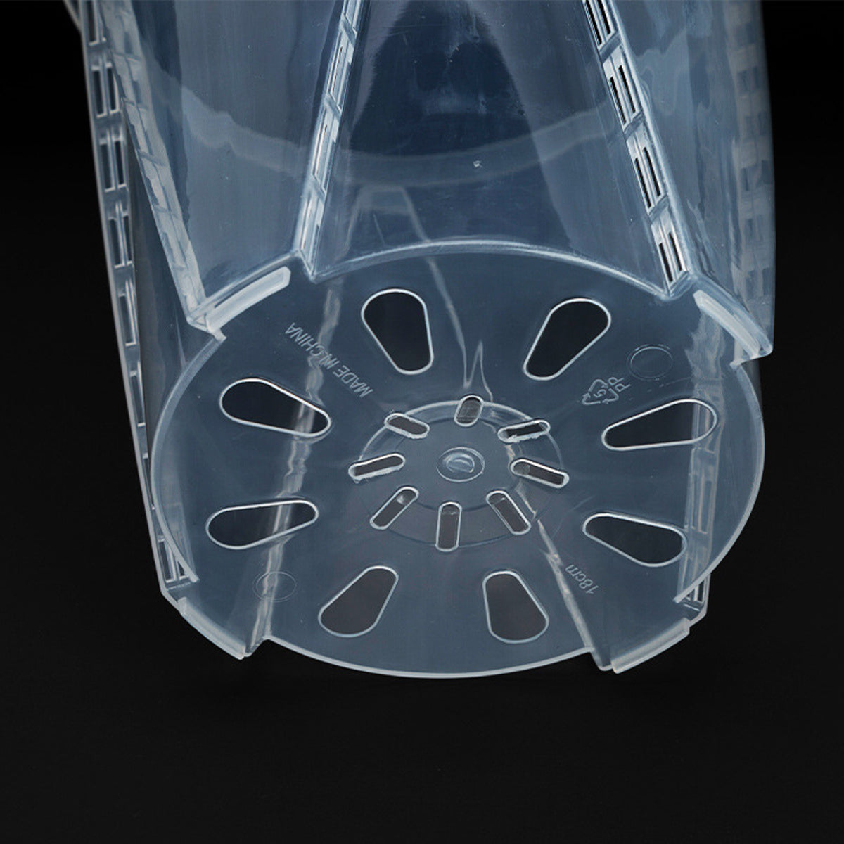 10x Clear Plastic Orchid Pots with Holes for Phalaenopsis