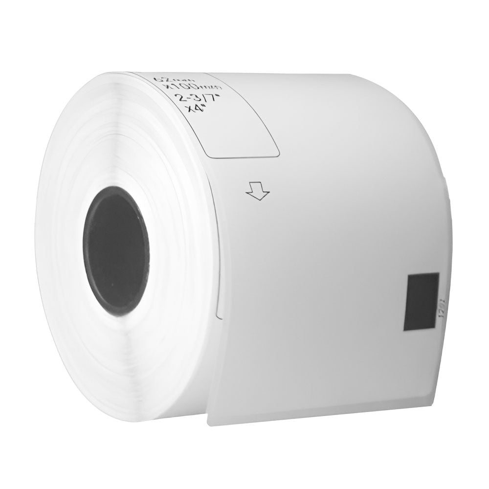 8 Rolls Brother DK-11202 White Labels 62x100mm Compatible