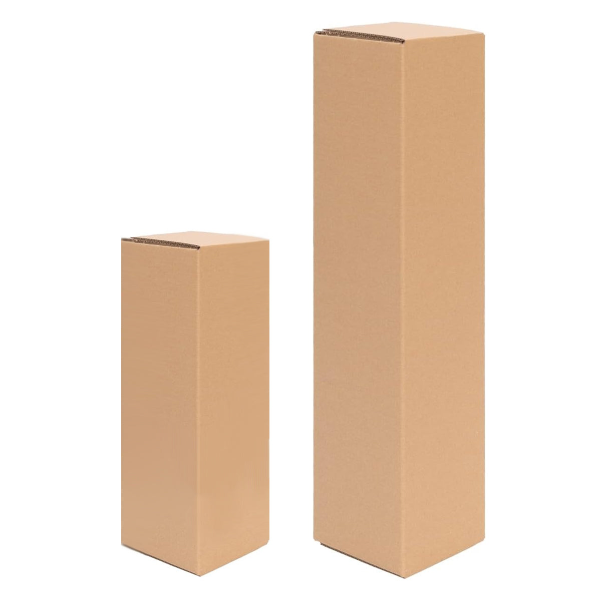 50 PCS Long Strip Carton Boxes Flat Square Shipping Storage