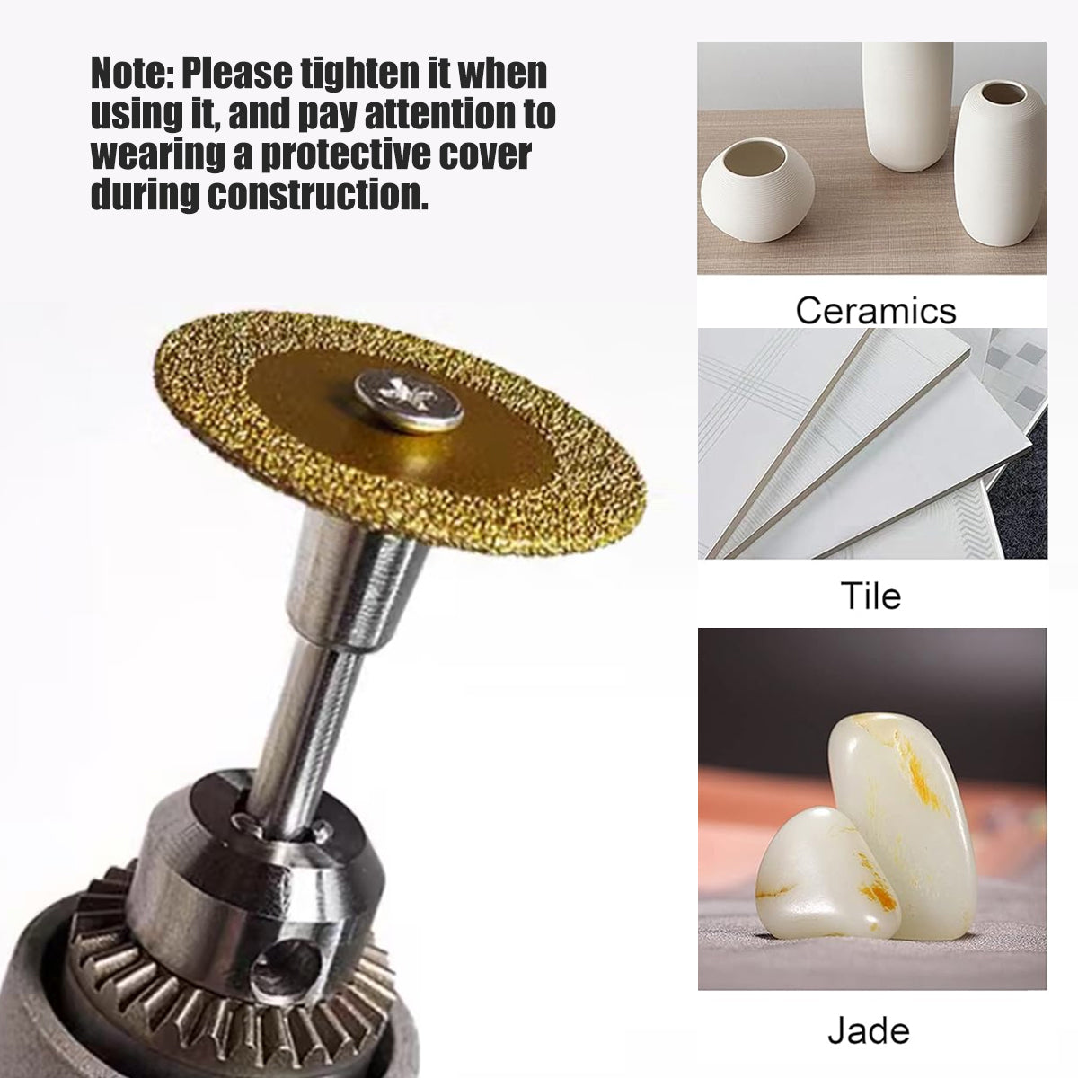 6PCS HSS Circular Saw Blades Set for Rotary Tools Cutting Discs with Mandrel