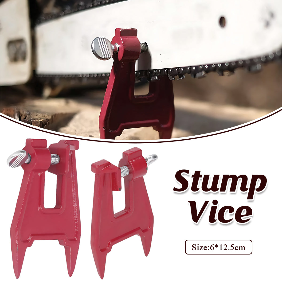 Universal Chainsaw Bar Chain Stump File Vice Sharpening Tool