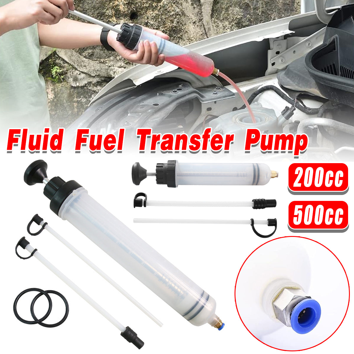 200/500CC Manual Oil Pump Suction Tool for Brake Engine Oil
