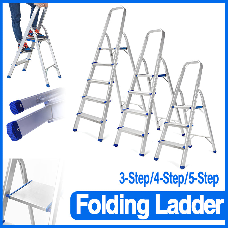 Aluminium Folding Ladder Non Slip 3/4/5 Step Lightweight