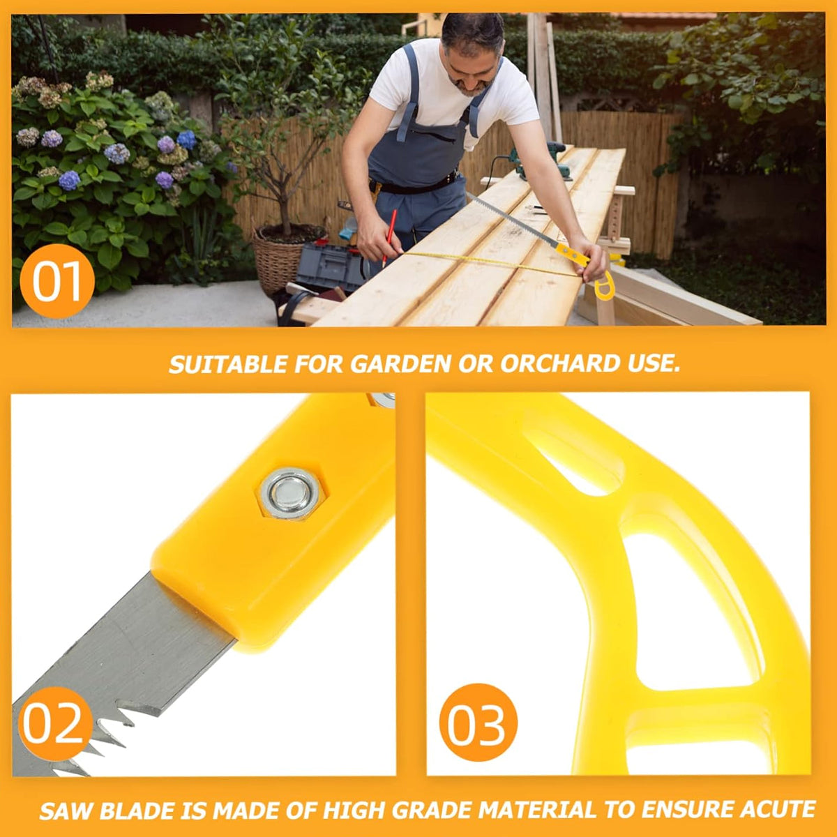 4PCS Mini Garden Hand Saws for Tree Branches Household Use