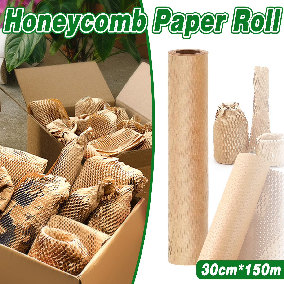 Honeycomb Kraft Paper Roll Cushioning Packaging Wrap