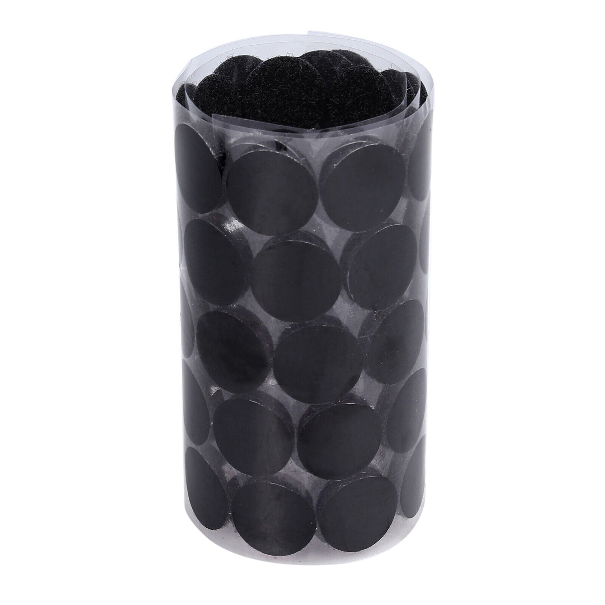 Hook and Loop Self Adhesive Dots Coins Circles Tape Black White