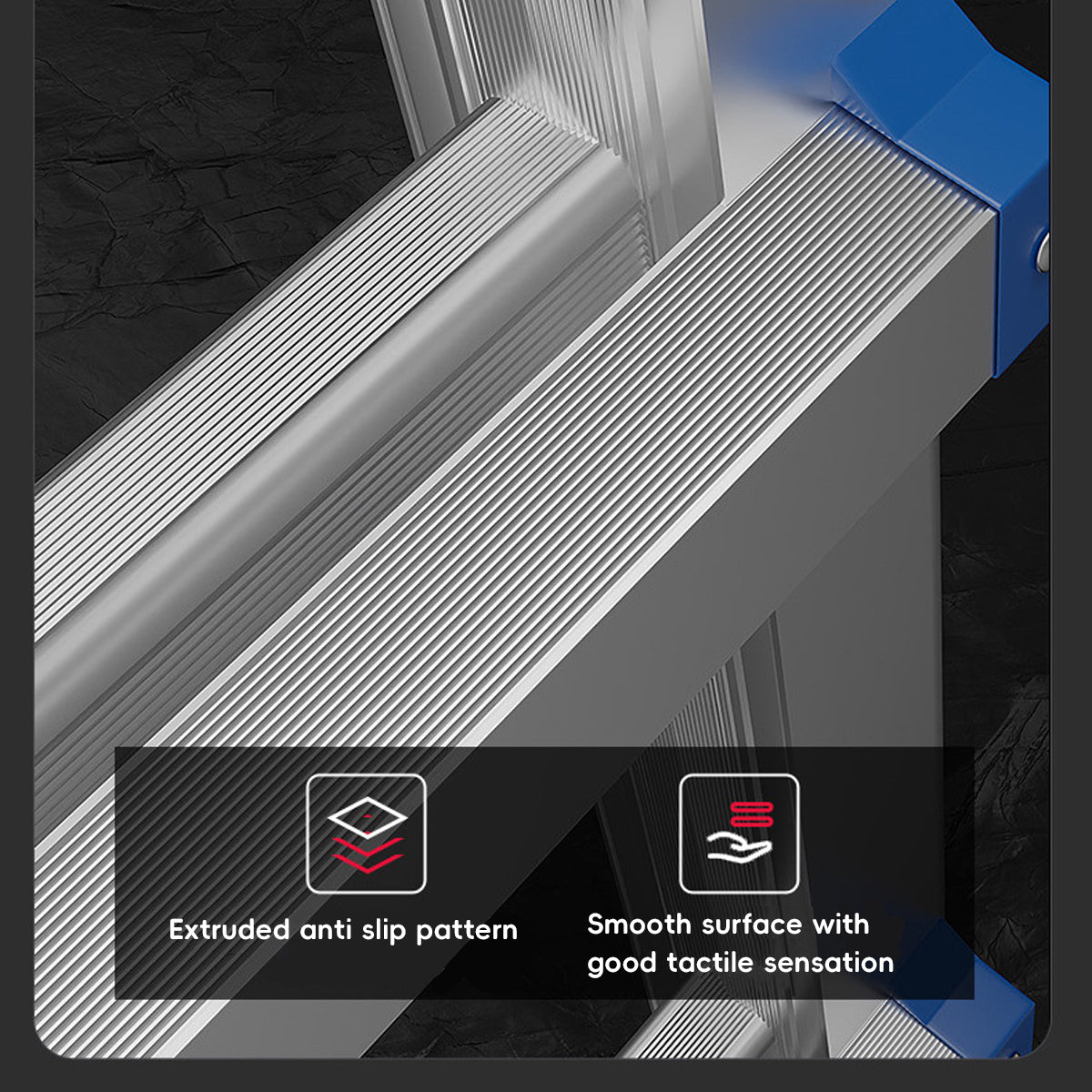 Folding Ladder 3 Step Aluminum Alloy Durable Ladder