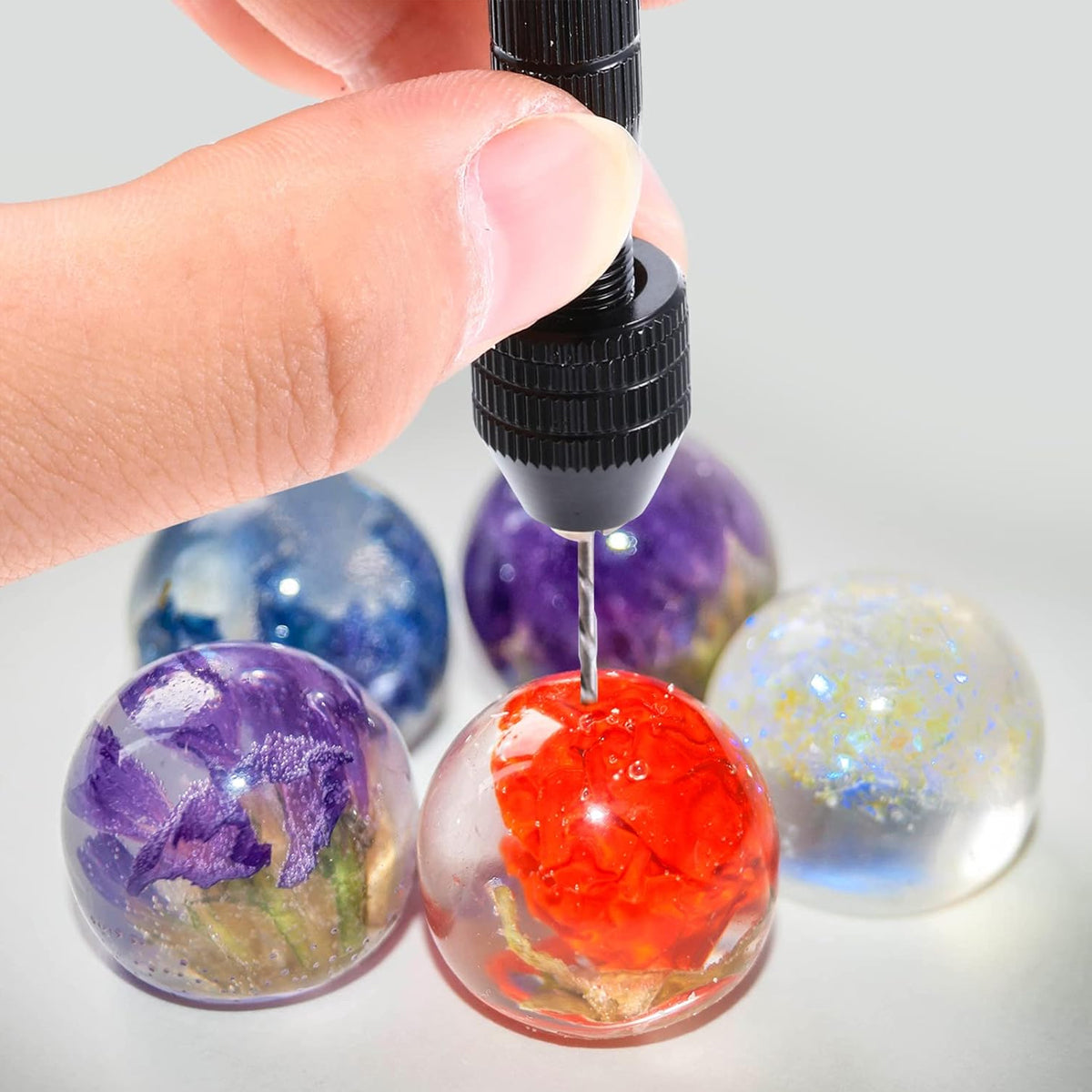 Mini Hand Drill Vise Twist Bits Woodworking Precision 49PCS Set