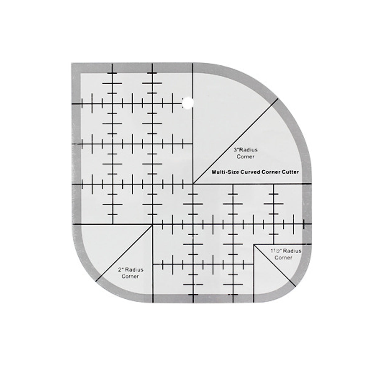 Multifunctional Acrylic Quilting Ruler Non Slip DIY Sewing Tool