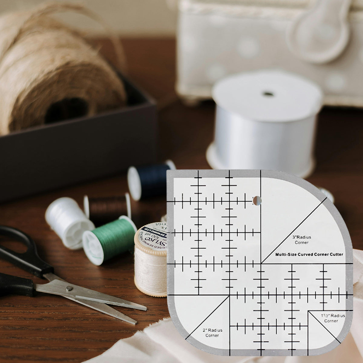 Multifunctional Acrylic Quilting Ruler Non Slip DIY Sewing Tool